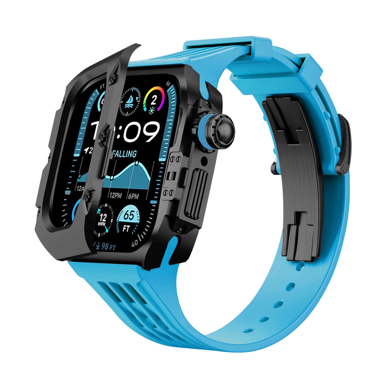 MC-Flipo Apple Watch Case - Black Case