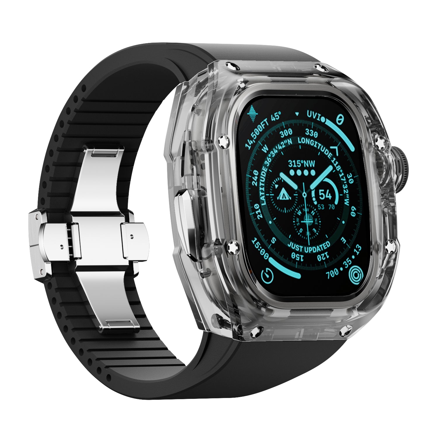 MC 1501 Apple Watch Case - Silver 45/44m