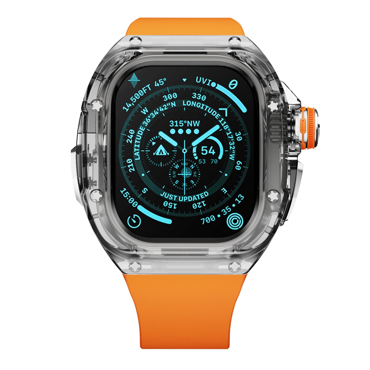 MC 1501 Apple Watch Case - Silver 45/44m