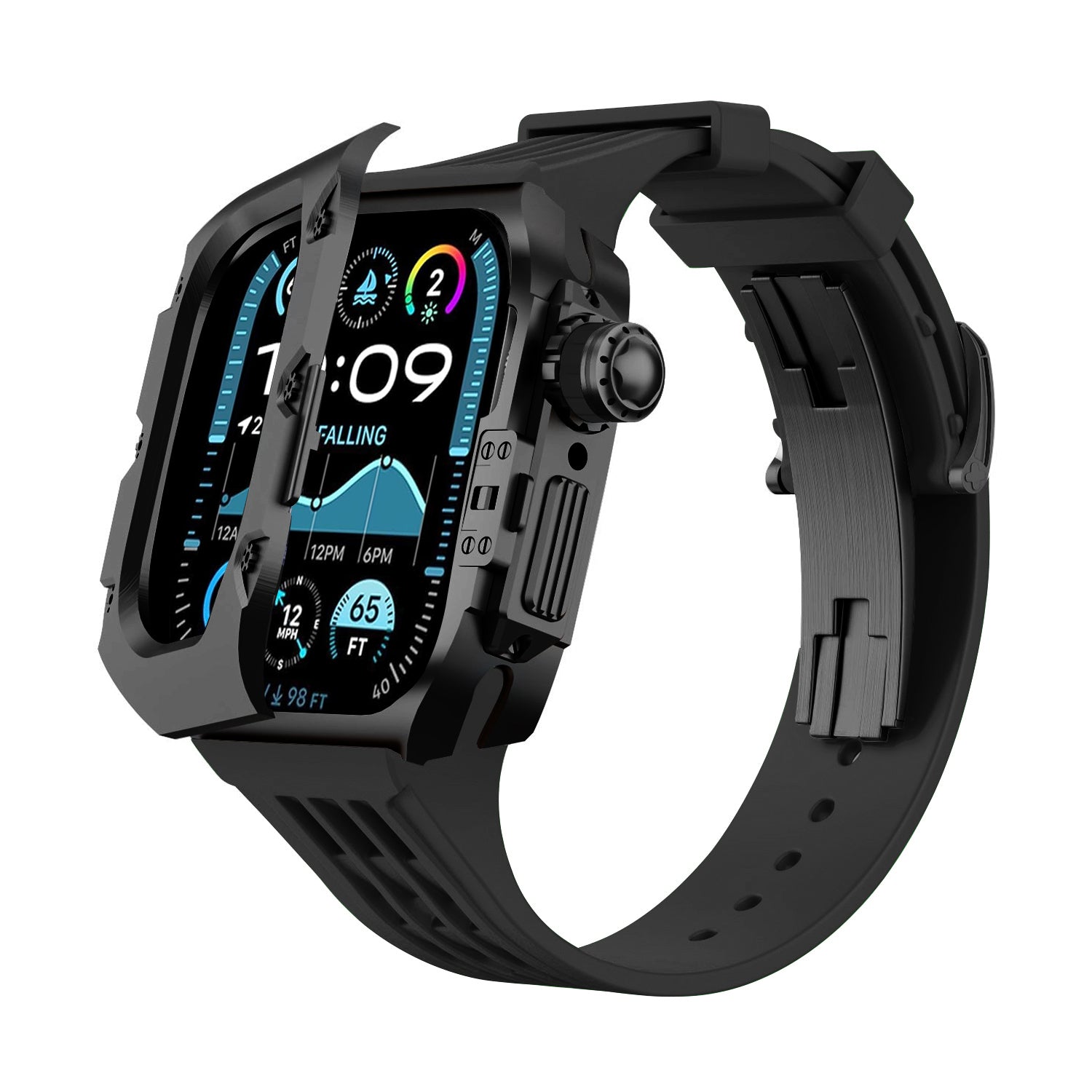 MC-Flipo Apple Watch Case - Black Case
