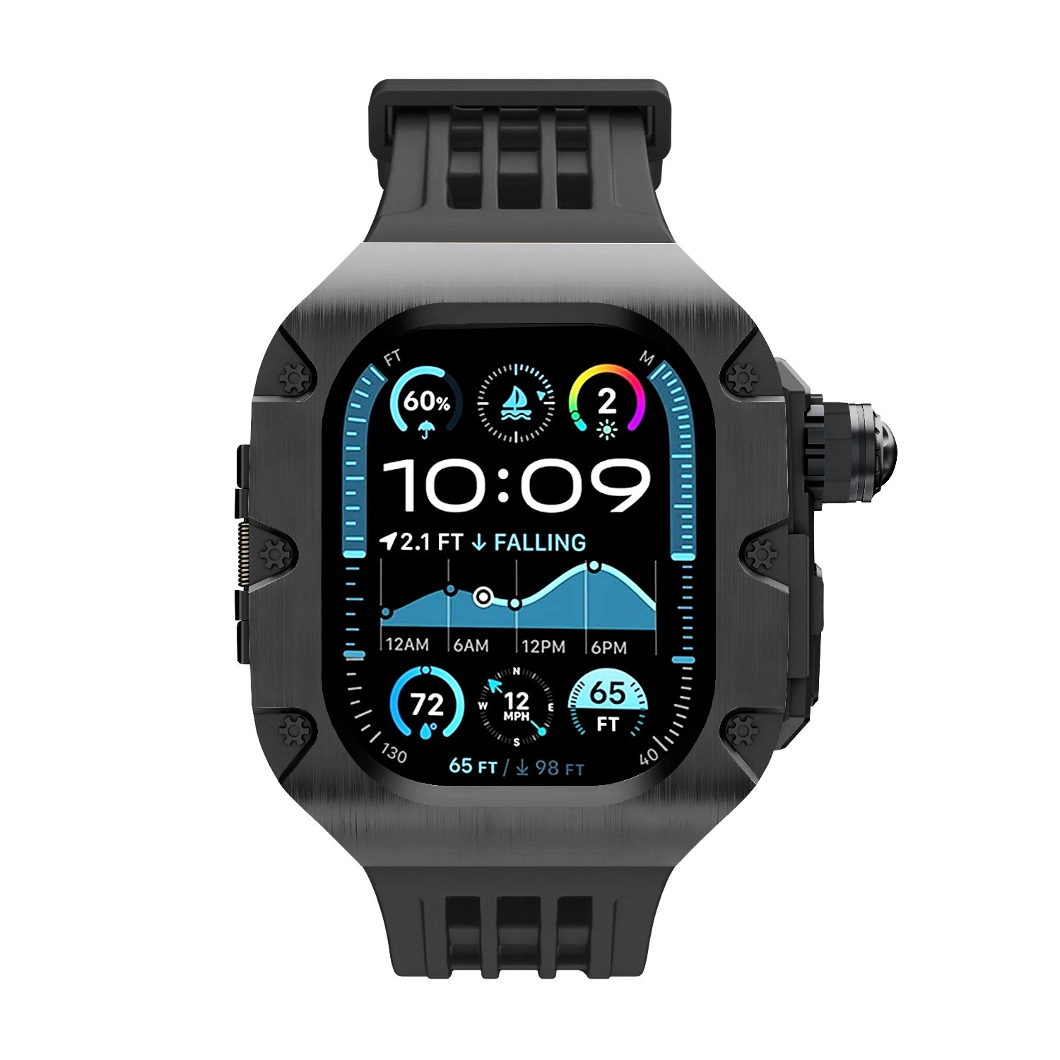 MC-Flipo Apple Watch Case - Black Case