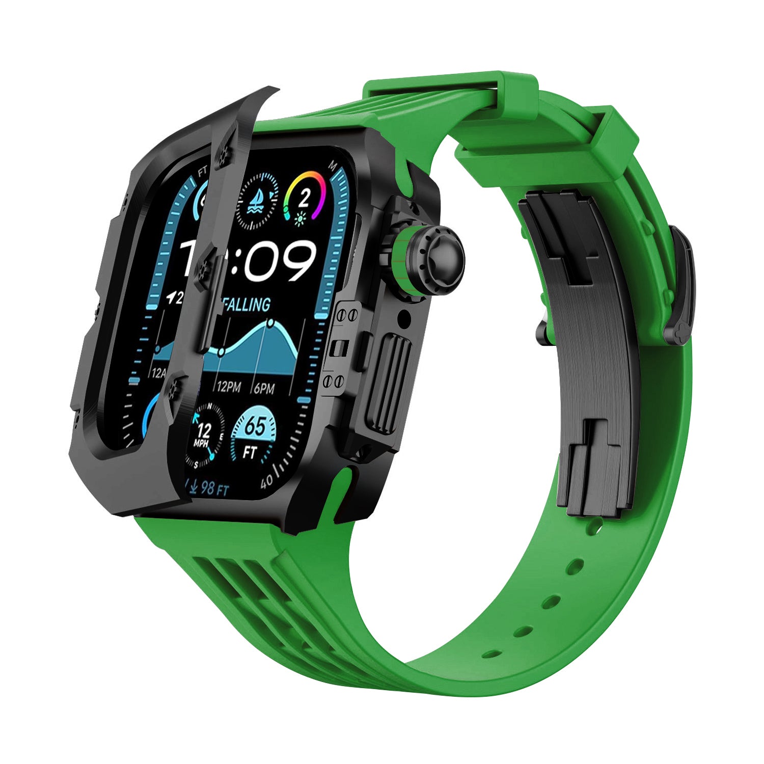 MC-Flipo Apple Watch Case - Black Case