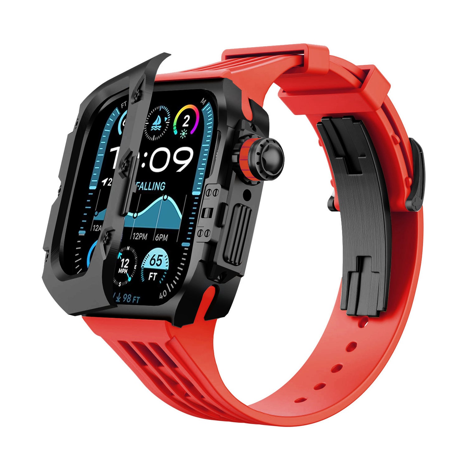 MC-Flipo Apple Watch Case - Black Case