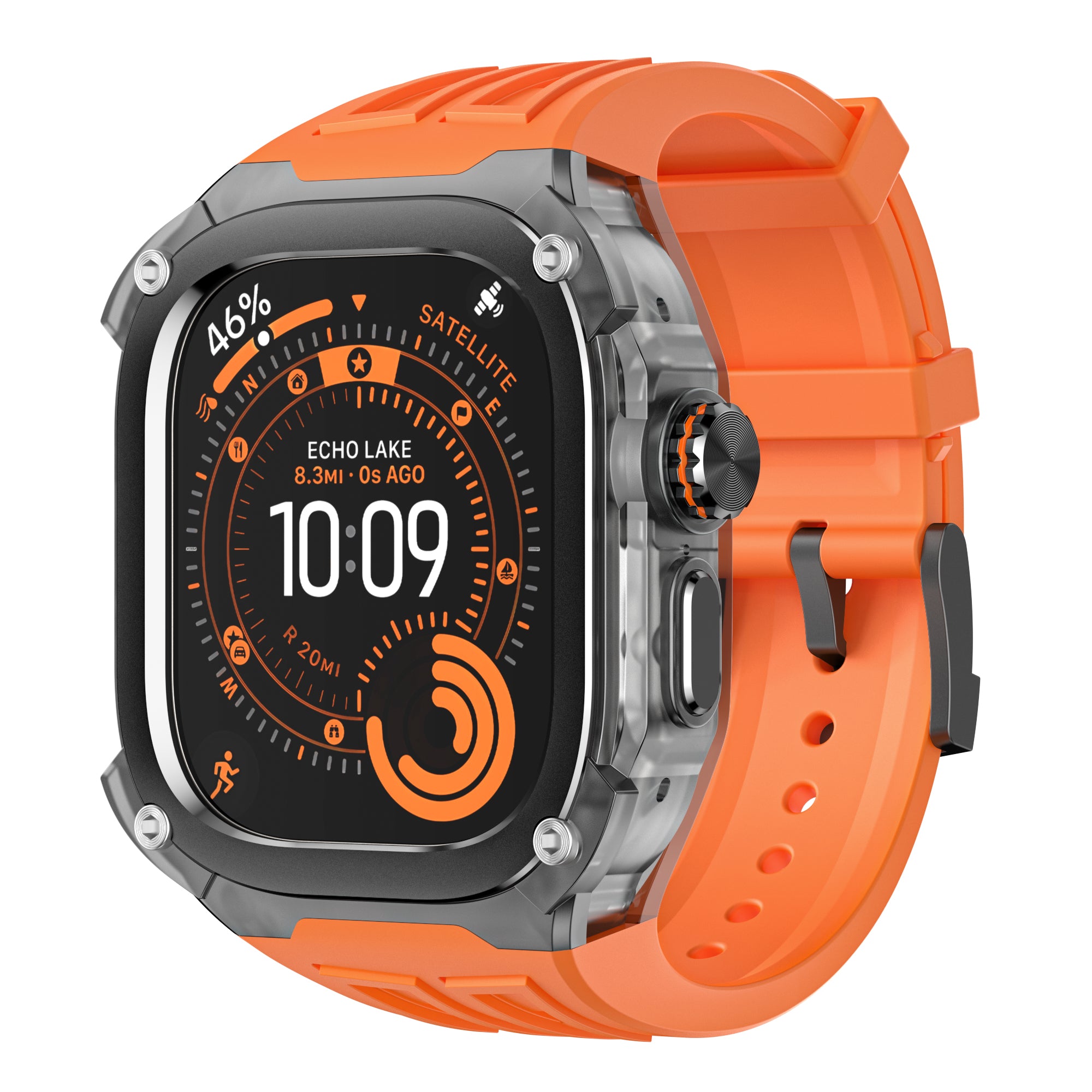 Machrono For Apple Watch Ultra Case with Band - TPU Shockproof Cover 49mm