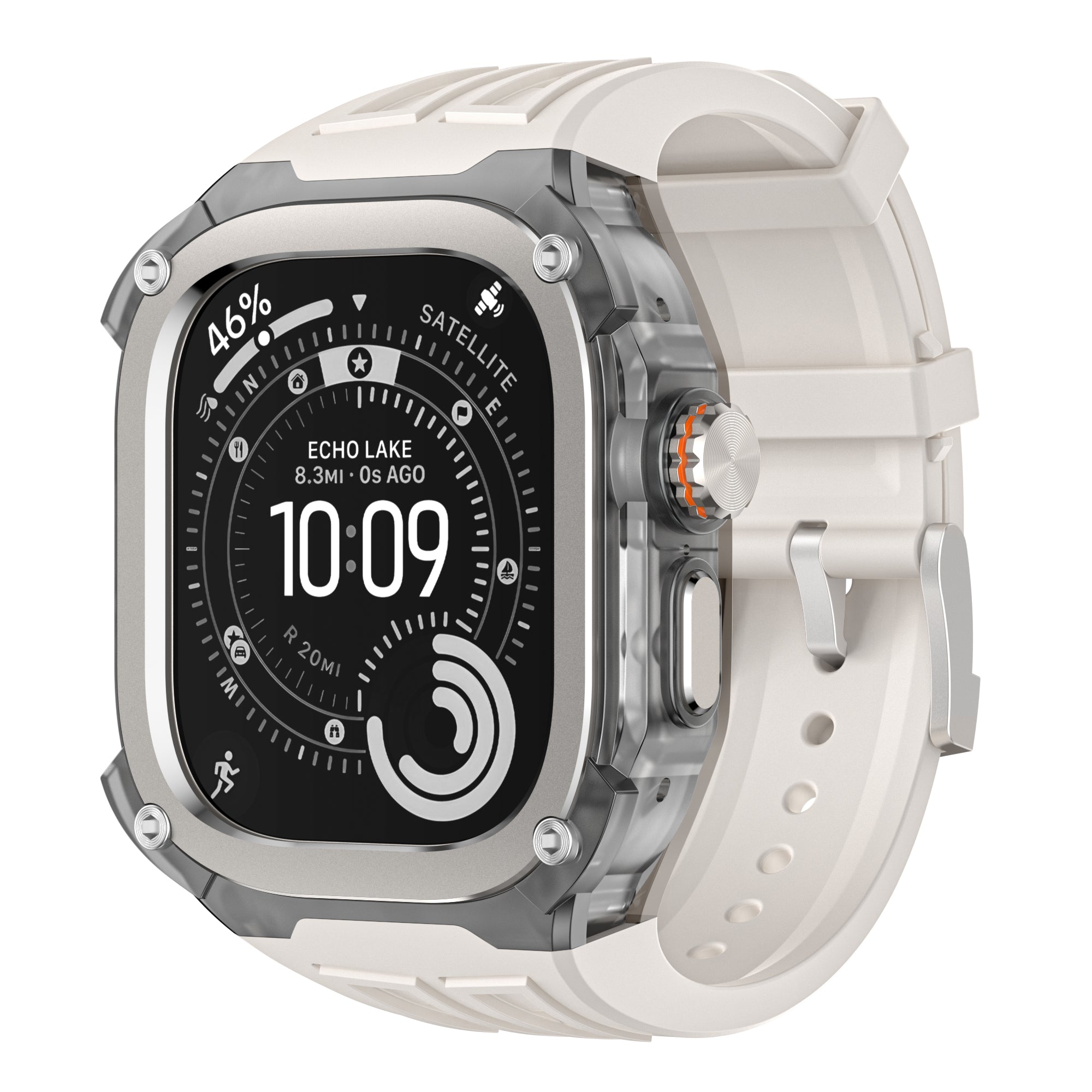 Machrono For Apple Watch Ultra Case with Band - TPU Shockproof Cover 49mm