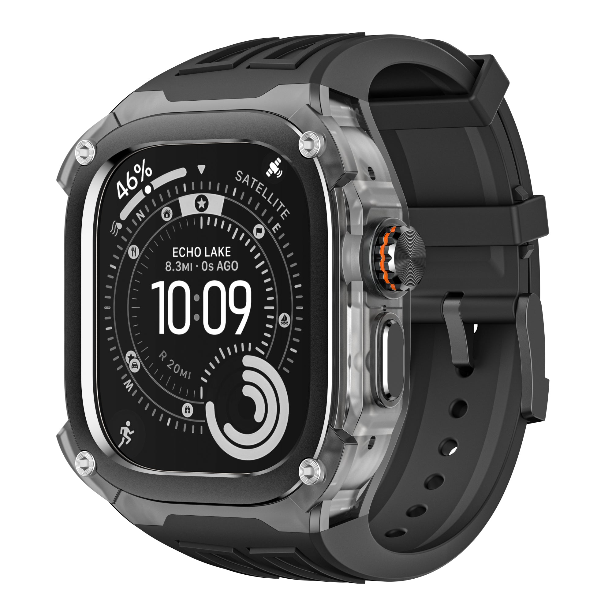 Machrono For Apple Watch Ultra Case with Band - TPU Shockproof Cover 49mm
