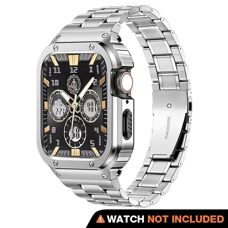 Machrono Apple Watch Case with Band - 316L Stainless Steel