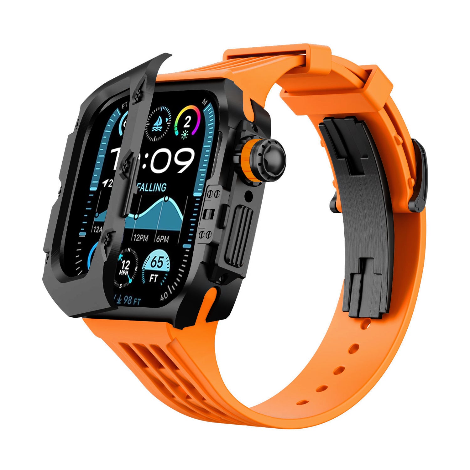MC-Flipo Apple Watch Case - Black Case
