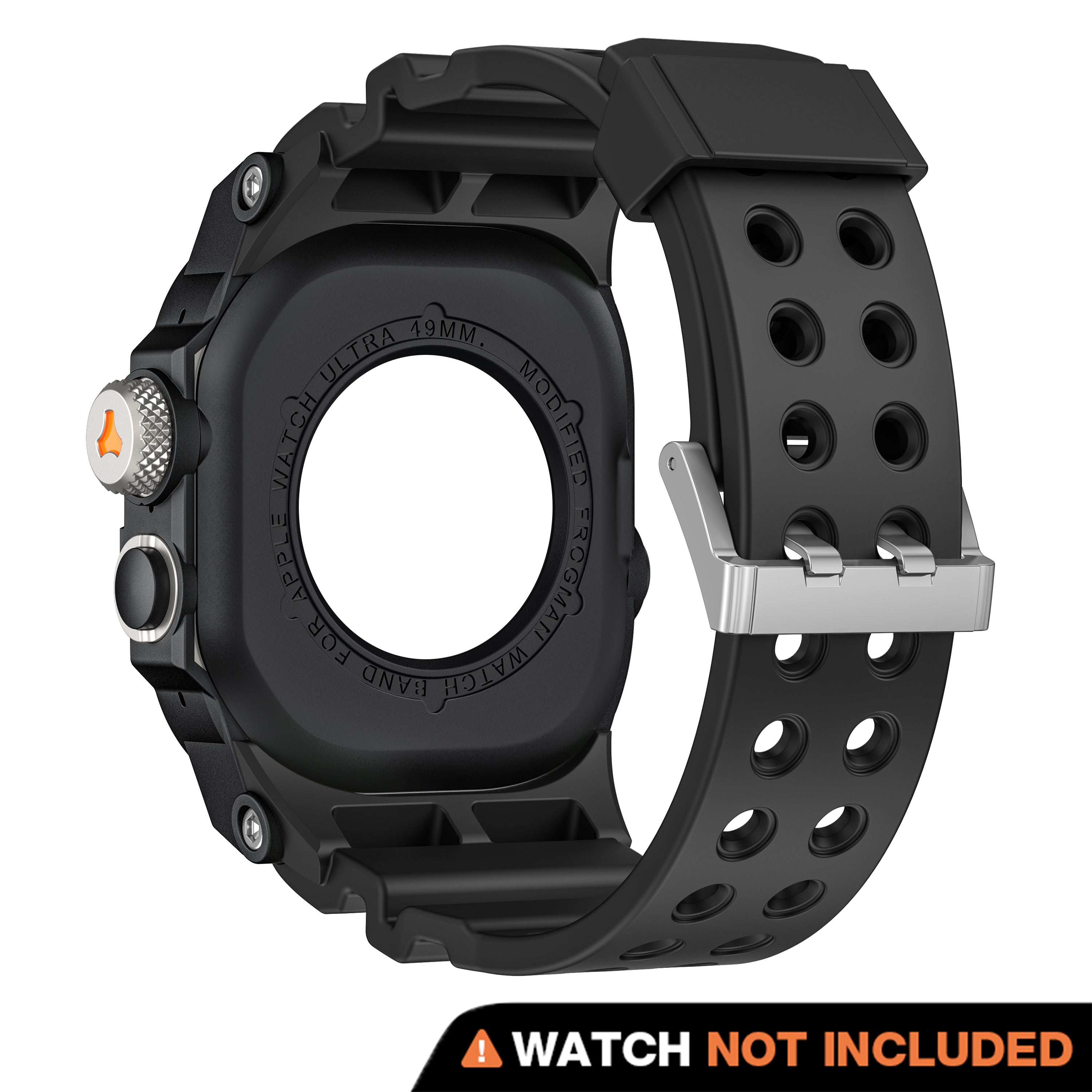 Machrono Machrono Apple Watch Case with Band - TPU Metal Shockproof Cover 49mm