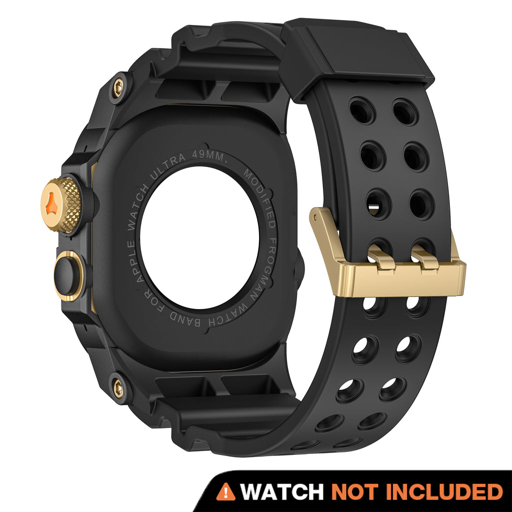 Machrono Machrono Apple Watch Case with Band - TPU Metal Shockproof Cover 49mm
