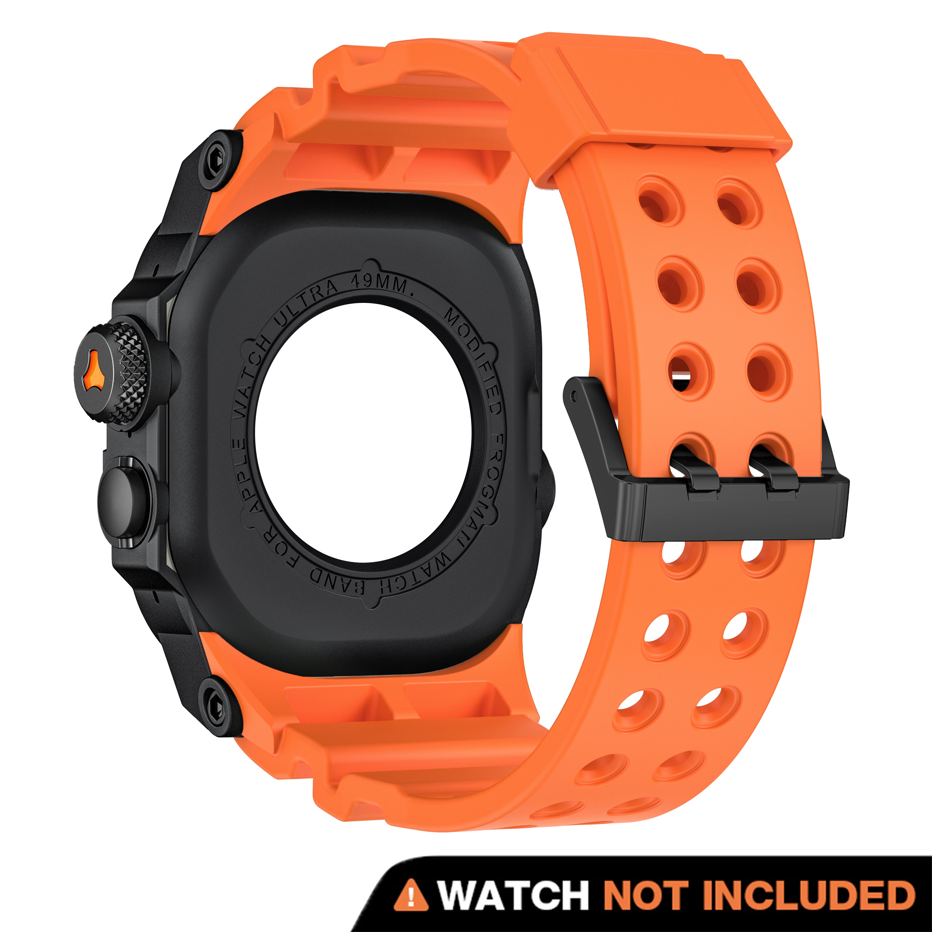 Machrono Machrono Apple Watch Case with Band - TPU Metal Shockproof Cover 49mm