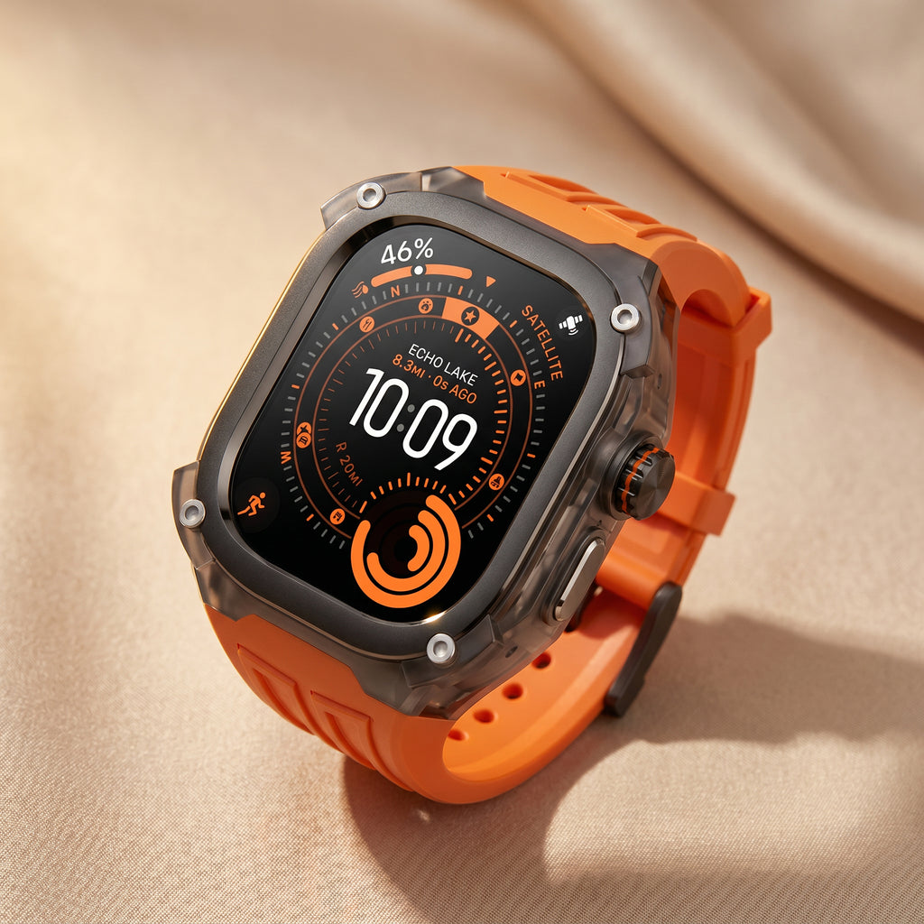 Machrono For Apple Watch Ultra Case with Band - TPU Shockproof Cover 49mm