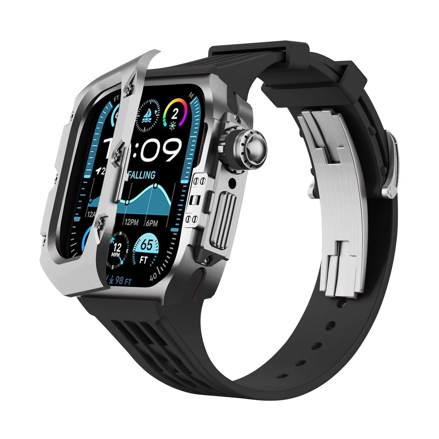 MC-Flipo Apple Watch Case - Black Case